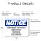 Signmission Temporary Entrance Employees Visitors Customers OSHA Notice Sign, Aluminum, 18in W x 12in L, 2PK OS-2PACK-NS-A-1218-L-18537 - alternate 2